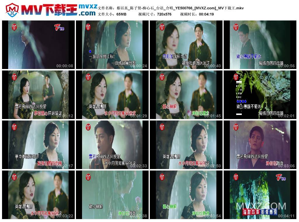 蔡以真_陈子贤-痴心石_台语_合唱_YE500766